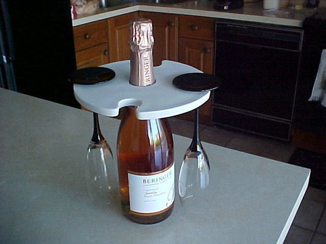 4 glass wine caddy U Paint Ceramics