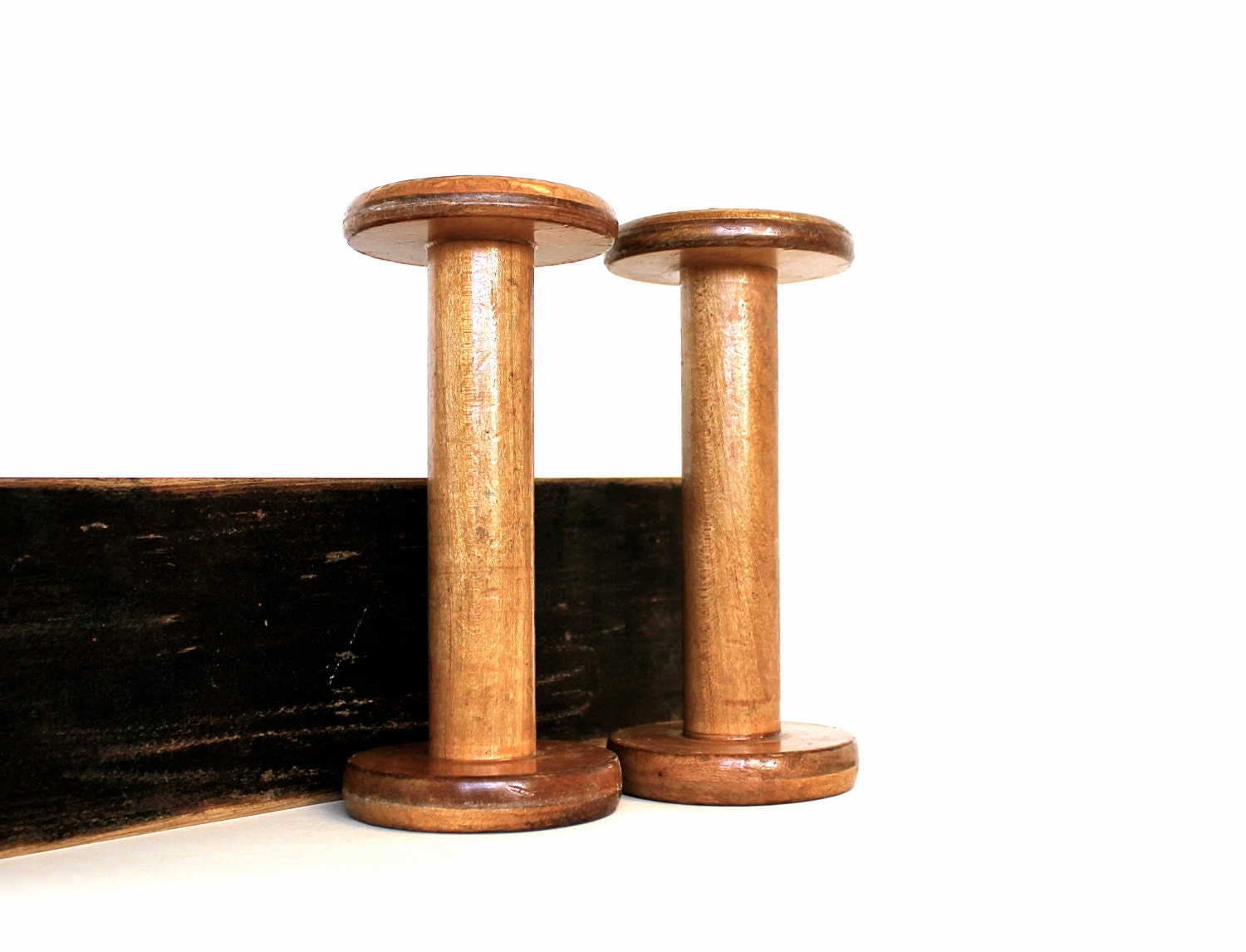 Spooled - Vintage Wooden Industrial Spools - Wood - Geometric - Home Decor - Supplies - Rustic - Sewing - becaruns