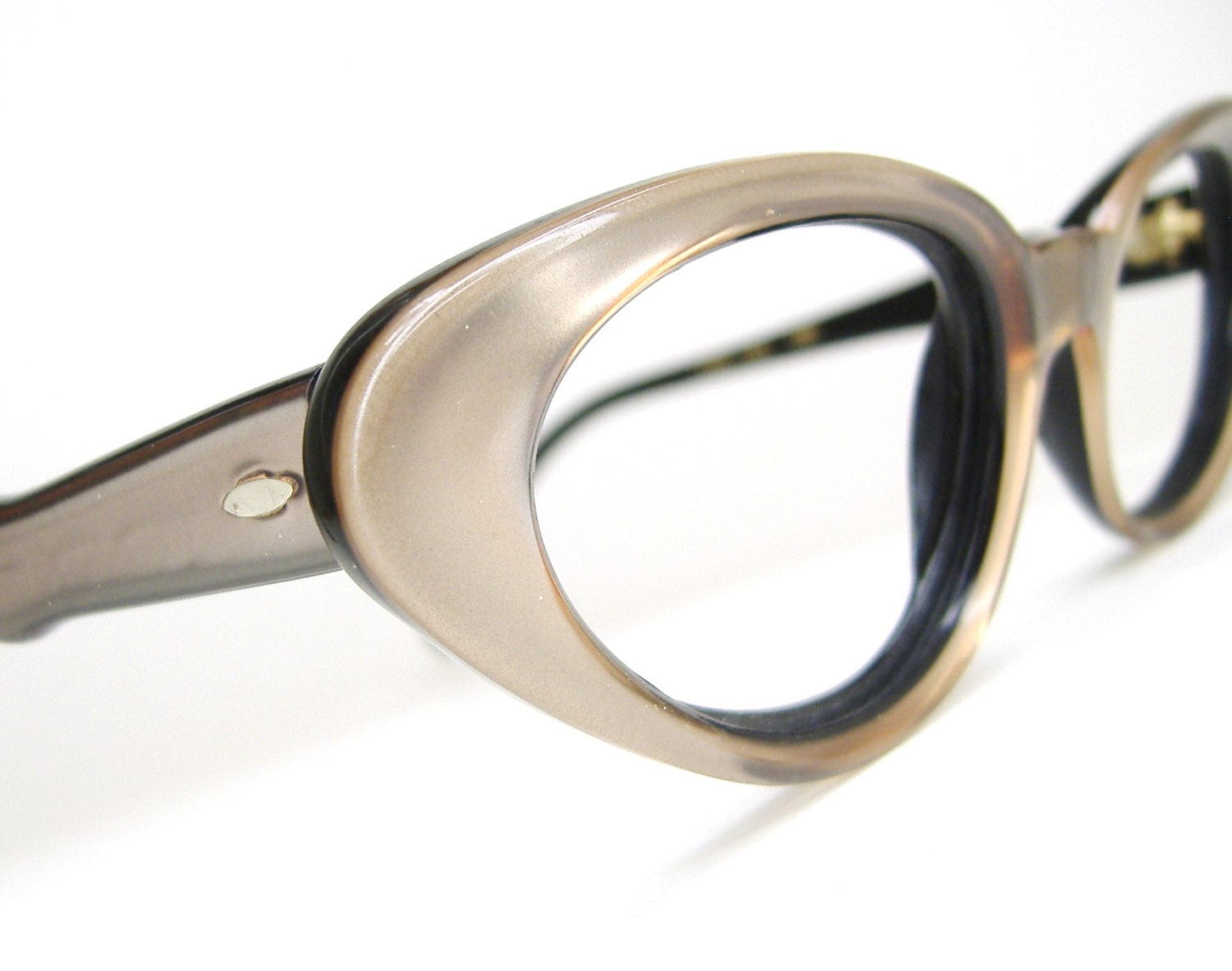 Vintage 1950s Pink Cats Eye Eyeglasses Sunglasses Frame