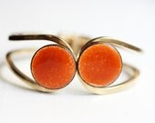 Orange Dot Clamp Bracelet