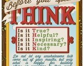 LifeSigns Think 8x10 Printable Wall Art