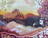 A fairytale  art print titled  Dawn of Autumn