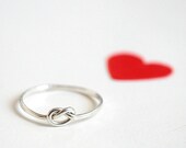 Sterling silver love knot ring - MADE TO ORDER
