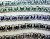 Custom Made to Order Unqiue Helm Chain Chainmaille Bracelet, Choose Your Own Color Chainmail - Custom Jewelry