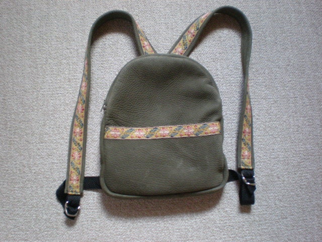 Leather backpack small and beautifully handmade