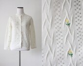vintage daisy cardigan
