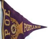 Antique Elks Lodge Portland Pennant BPOE