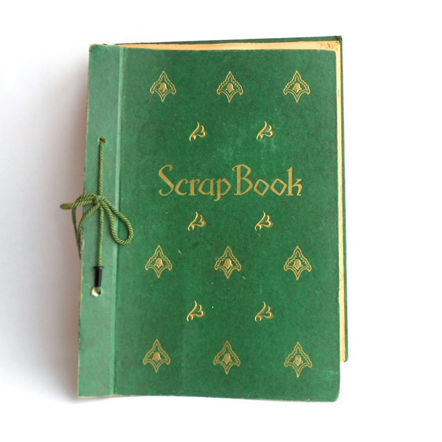Handmade 1950s Scrapbook Full of Poems and Collage / Beautiful Gift