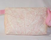 Paris Map Tall Mia Bag in Ballet Pink