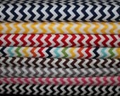 Fat Quarter Bundle Small Chevrons Riley Blake Fabric 8 total FQs