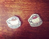 Twin Peaks 'Damn Fine Coffee' earrings
