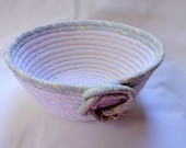 Bedroom Blue Coiled Fabric Bowl