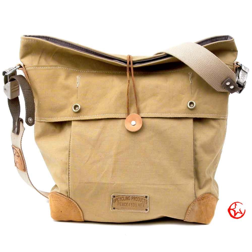 Canvas Tote Bag // Upcycled and Handmade by peace4you - Model leo-2053