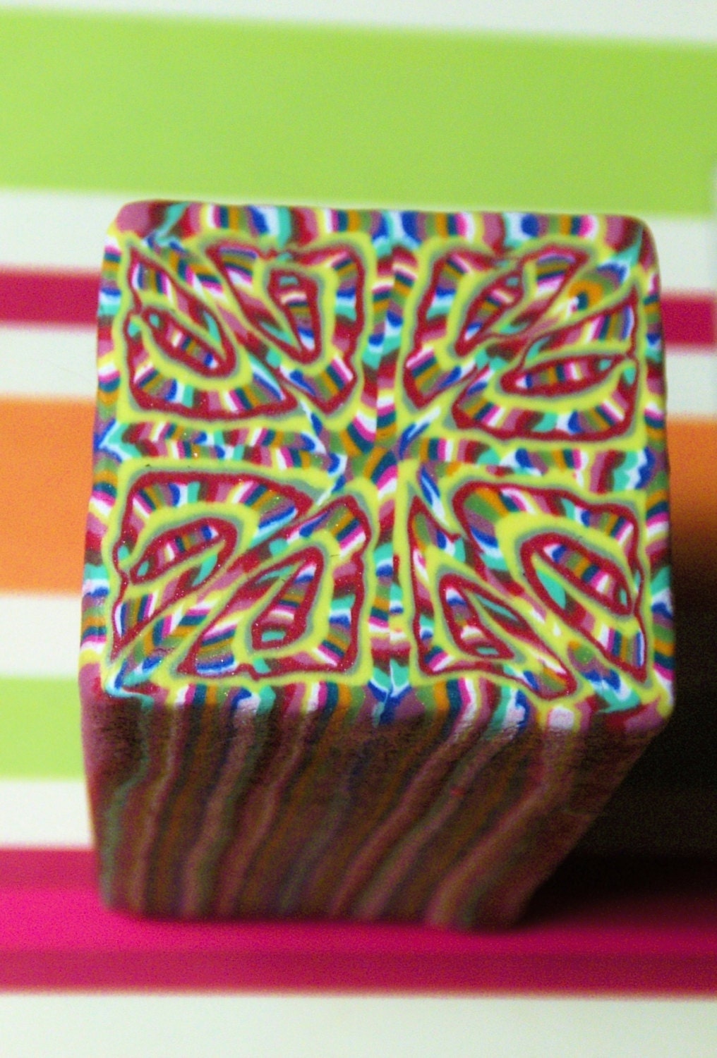 Raw Polymer Clay Cane - LARGE - Lots O' Colors - Make Clay Beads and Fashion Jewelry