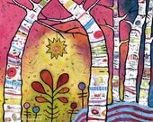 8"x10" Whimsical Aspen Giclee Print Wall Art