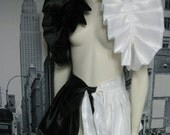 Bolero Shrug Wrap w/ matching ruffle apron,bustle burlesque peplum skirt. ...
