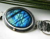 Electric Flood - Labradorite Sterling Silver Bracelet