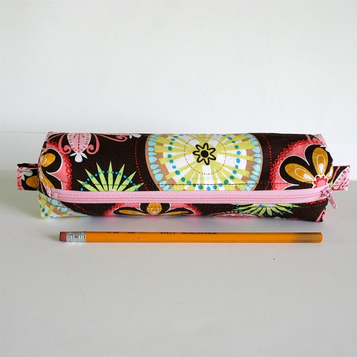 Girls Pencil Pouch Floral Pencil Case