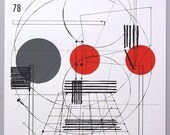 Perspective architecture 2, architectural graphic design, 16 x 20 inches silkscreen print
