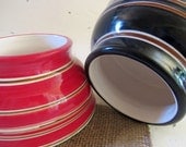 2 Handmade Ceramic Spaniel Water Bowls - (Customized)