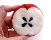 Felted Soap Red Delicious Apple Shea Butter Spring Teacher Mothers Day Handmade Soap with Wool Covering