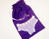 Laundry Bag Hand Embroidered with Wash Me