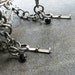 Steampunk Skeleton Key Silver Cuff Bracelet