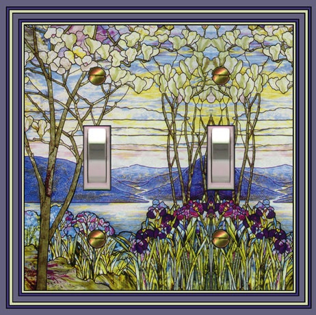 Mrs. Butler Stained Glass Image Switchplate DOUBLE 0460x-t2 not glass