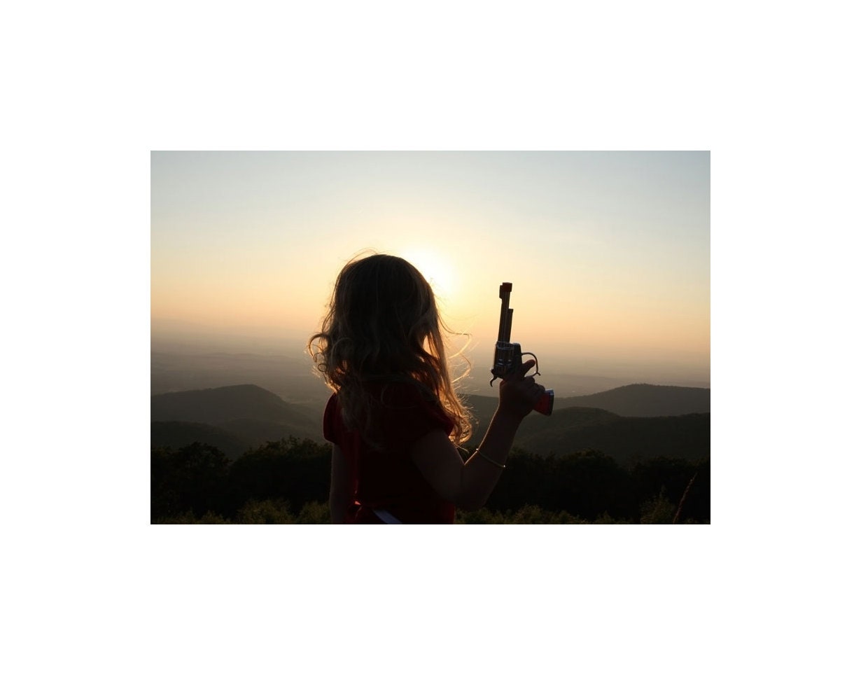 Cowgirl Print - Rockabilly Photo, Mountain Pistol Photography, Rebel, Home Decor, Indie Art, Gun, Country Western
