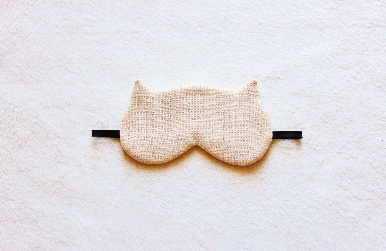 Fancy Cotton Tweed Cat Eye Mask
