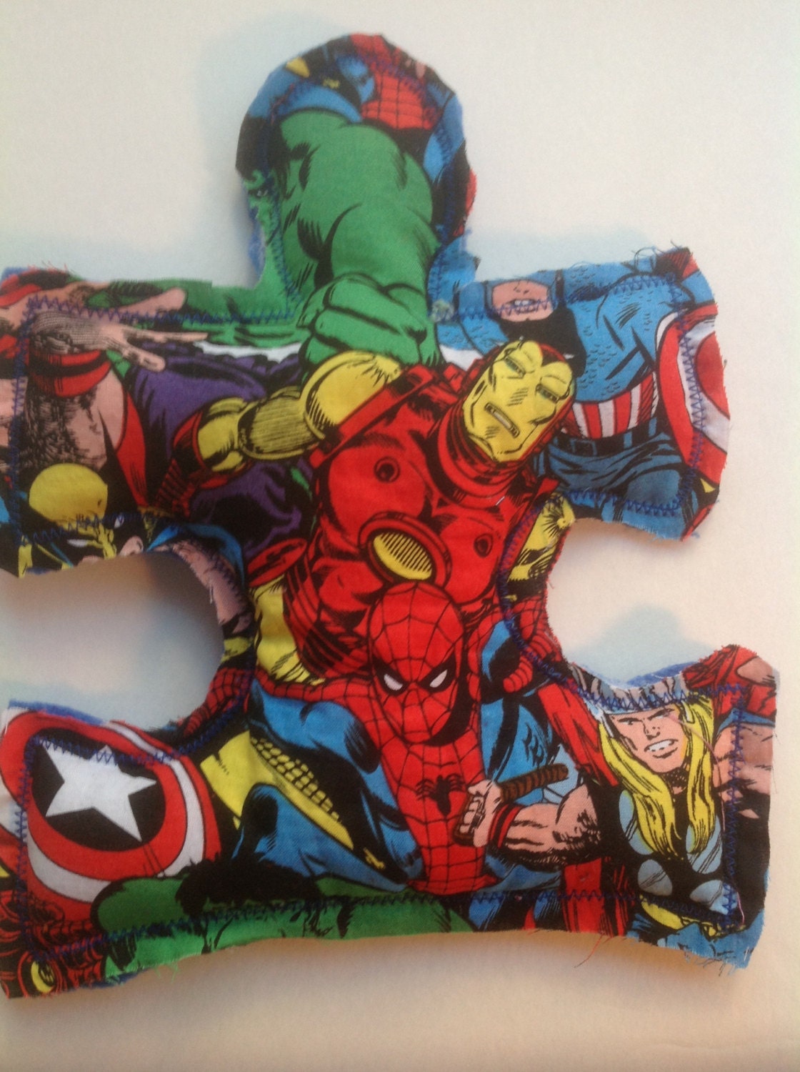 Autism Awareness puzzle piece fidget - Marvel comics