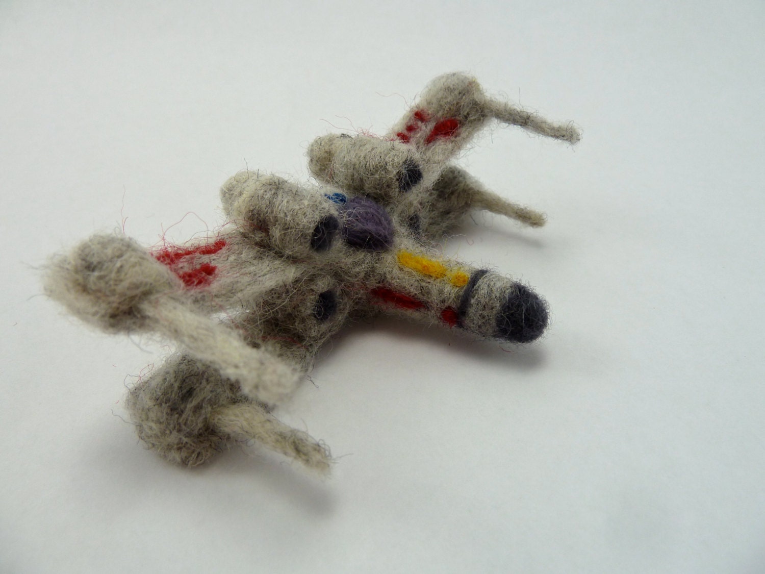 X-Wing Starfighter, Wool Felted STAR WARS ornament, decoration made to order