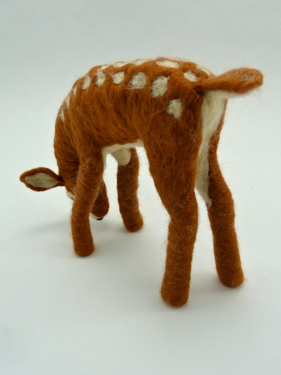 Baby Deer, Felted Fawn, 7" Fawn