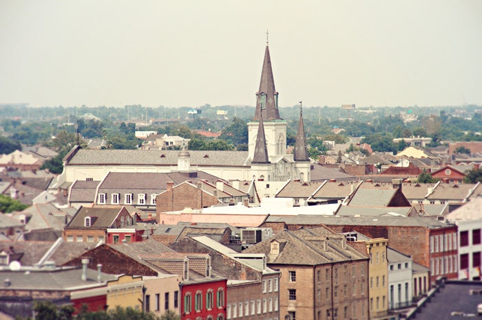 New Orleans - 8x12 Fine Art Photography Cityscape Print - dreamy city urban landscape architecture old vintage buildings NOLa French Quarter