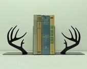 Deer Antler Metal Art Bookends - Free USA Shipping