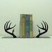 Deer Antler Metal Art Bookends - Free USA Shipping