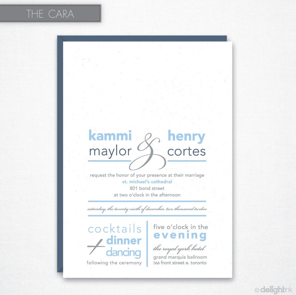 Cara Wedding Invitation (Printable)
