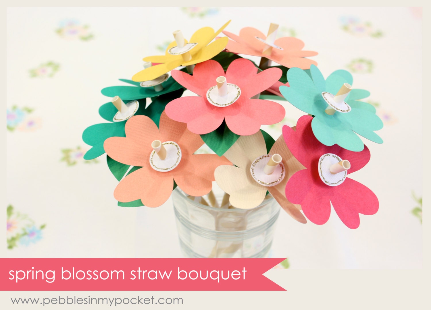 KIT Spring Blossom Straw Bouquet (14 qty)
