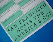 San Francisco Wedding Card - 2013 - Lettepress