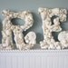 5pc Beach Decor Seashell Letters - Nautical Decor Shell Letters Spell DREAM in White or Natural