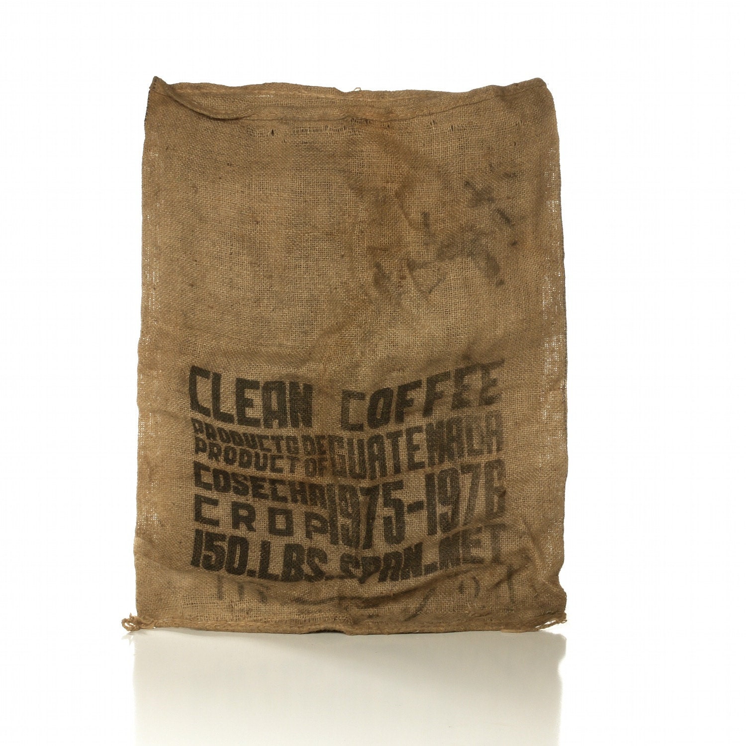 Burlap Coffee Sack, Vintage Feed Bag