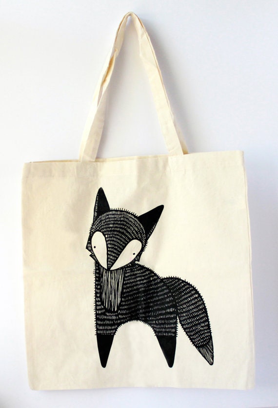 Fox Tote Bag by Gingiber