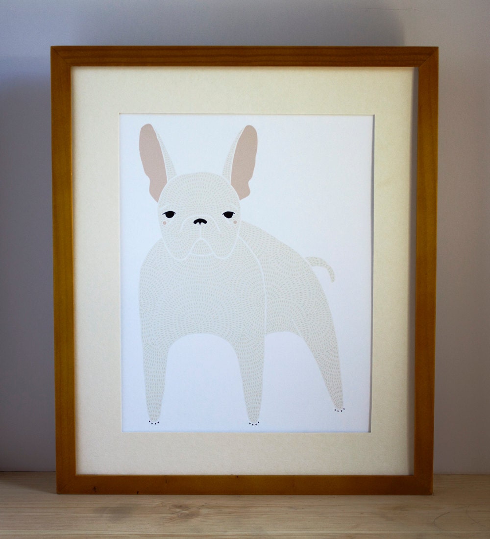 French Bulldog Illustration  - FREE US SHIPPING