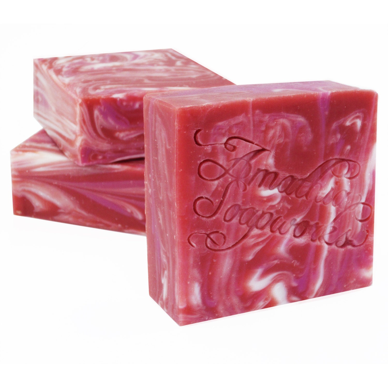Edible Raspberry Vanilla Shea Butter Soap - Real Soap, Not for human consumption