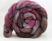 Winterberry, Merino/Cultivated Silk, 50/50, handpainted combed top 4.2 oz