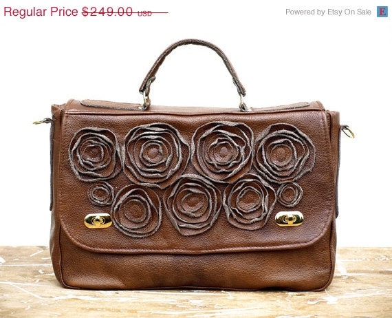 Brown Leather Bag, Marble Leather Tote,  Large Leather Tote, Leather Purse, Beach Tote, Travel Bag -- Summer fashion SALE