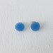 Dark Blue Chrysanthemum Flower Earrings