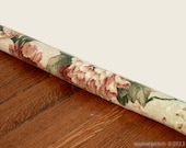 Door Draft Stopper, Door Snake - Cream, Rose and Green Floral