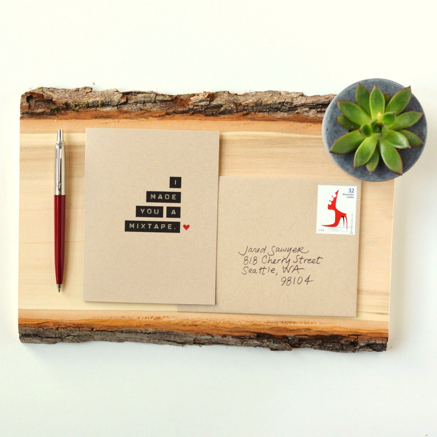 I Made You A Mixtape. - Blank Recycled Greeting Card