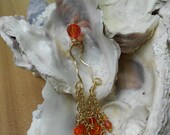 BDSM-Orange Crystals -Gold Chains - Secret Clit Fascinator- Erotica-Fifty Shades of Grey-Play with Fire